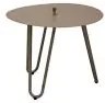 4 Seasons Outdoor | cool sidetable Ø 60 cm hoogte 45 cm, taupe  Bijzettafel    taupe weerbestendig