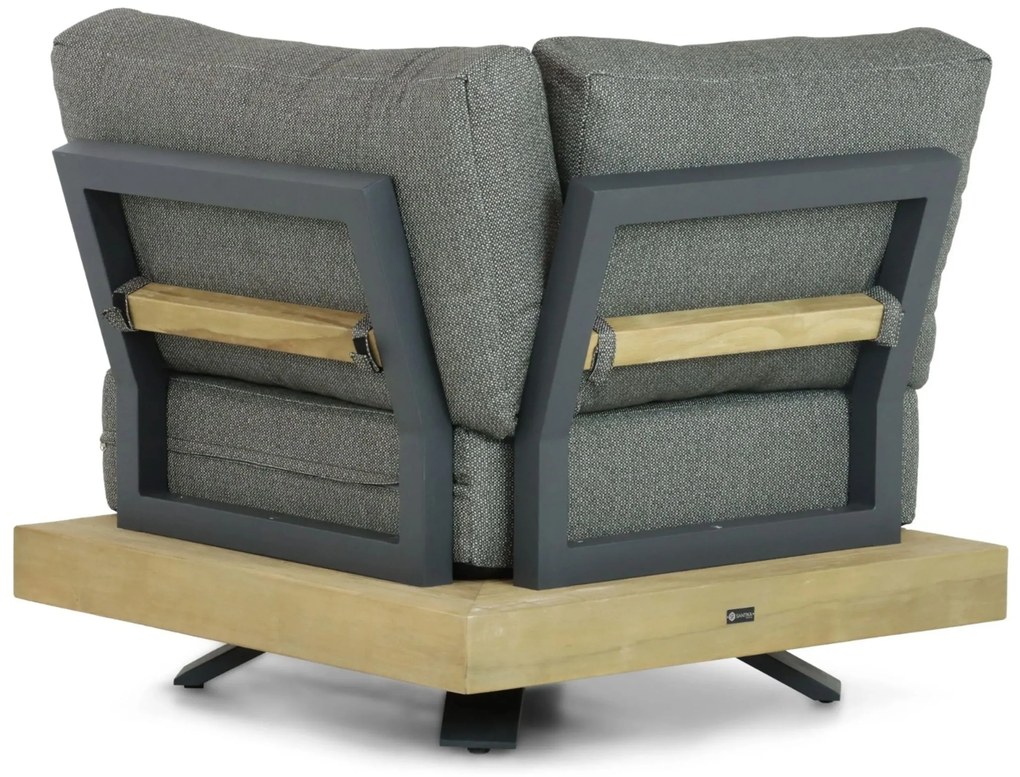 Hoek loungeset 6 personen Teak Old teak greywash Santika Furniture Santika