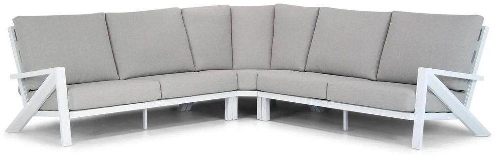 Hoek loungeset 5 personen Aluminium Wit  Santika Furniture Santika Cinta