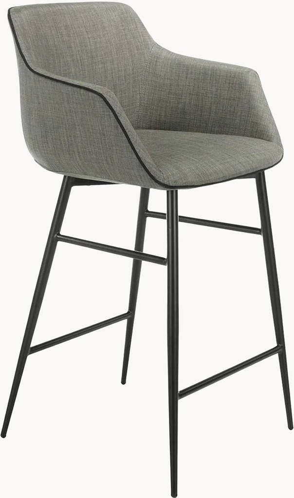 Gestoffeerde barstoel Bambine met armleuningen