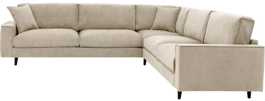 Goossens Bank Jonas beige, stof, 3,5-zits, urban industrieel