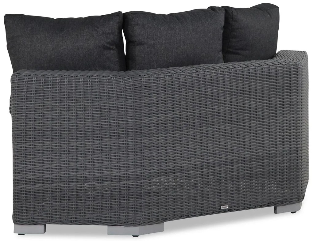 Garden Collections Toronto Daybed Wicker Grijs 2-delig