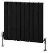 Eastbrook Hadleigh radiator 65x60cm aluminium 1055W zwart mat