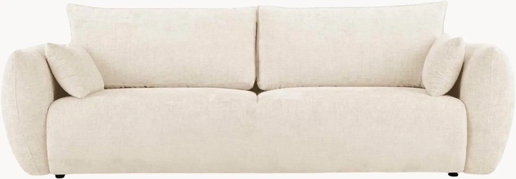 Chenille slaapbank Matera (4-zits) met opbergruimte