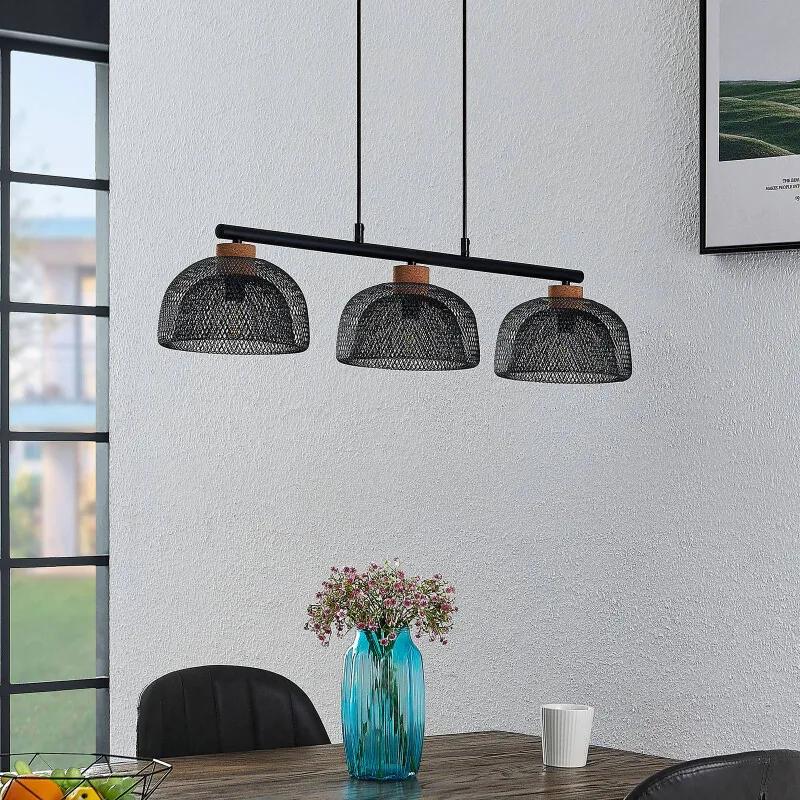 Louk hanglamp, 3-lamps, zwart - lampen-24