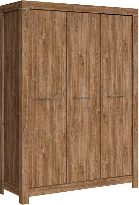 Kledingkast Etrlire 120, Stirling eik, 210x150x56cm, 128 kg, Kledingkast deuren: Met scharnieren, Aantal planken: 5, Aantal planken: 5