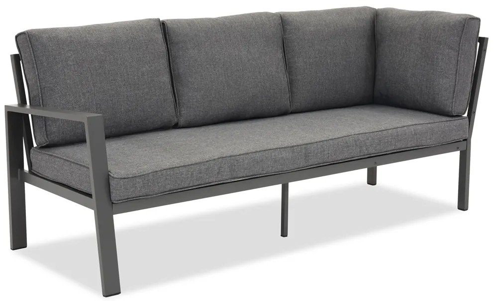 Hoekelement met twee rugleuningen Zakintos antraciet Garden Point