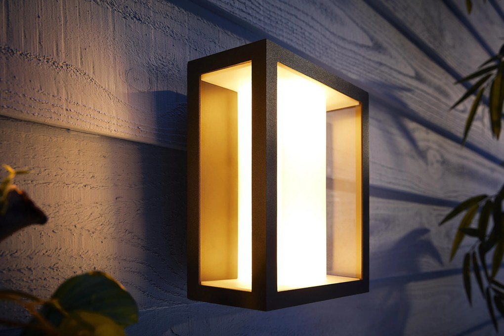 Philips Hue Impress Outdoor Wandlamp Zwart