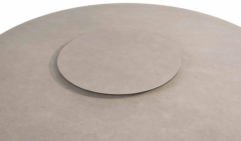 Taste by 4 Seasons Donato low tuintafel latte met geprint keramisch blad Ø 160 cm SALE Tuintafel   beige weerbestendig