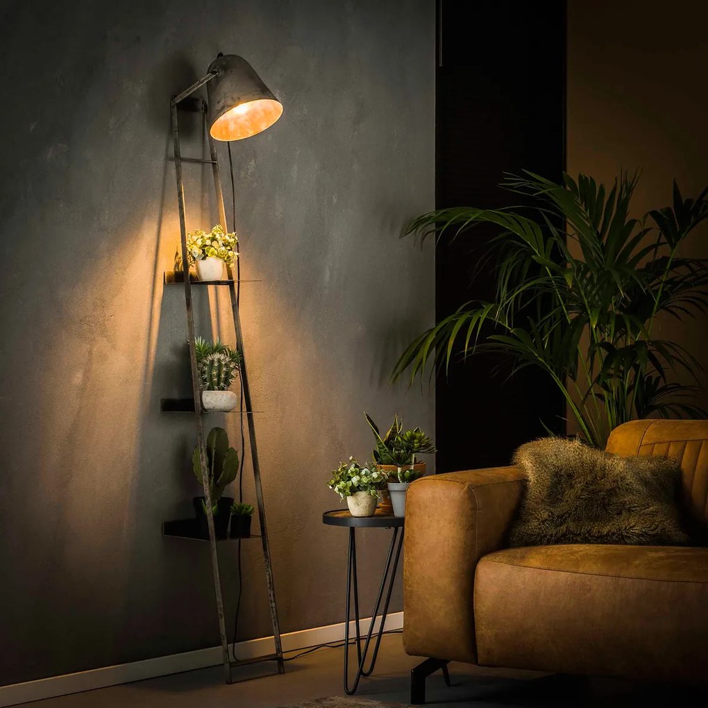 Leunrek Lamp Industrieel - 23x35x186cm.