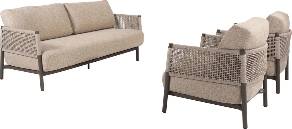 4 Seasons Savanne loungeset 3-delig - terre