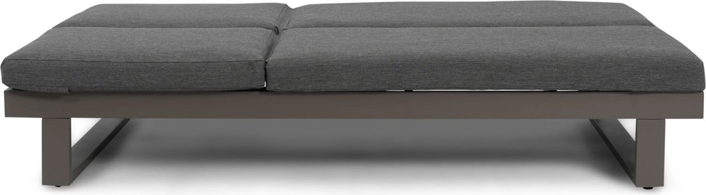 Lifestyle Garden Furniture Massimo Ligbed Met Kussen Antraciet/dark Grey Aluminium Grijs