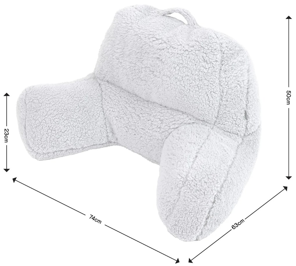 Teddy Fleece Chill Kussen - Mocha