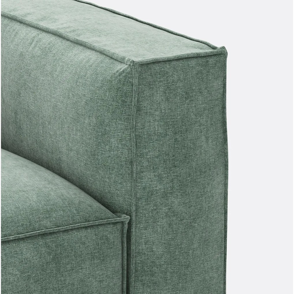 Modulaire bank, 3-zit, getextureerd fluweel, Seven