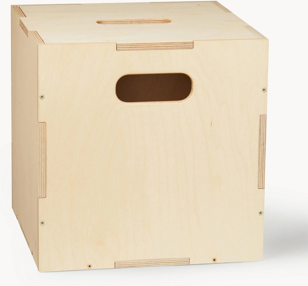 Houten opbergdoos Cube