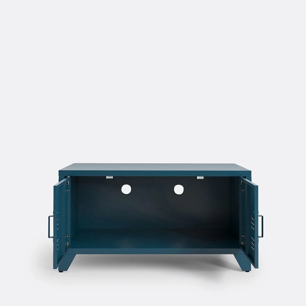 Laag meubel in metaal, 2 deuren, Hiba