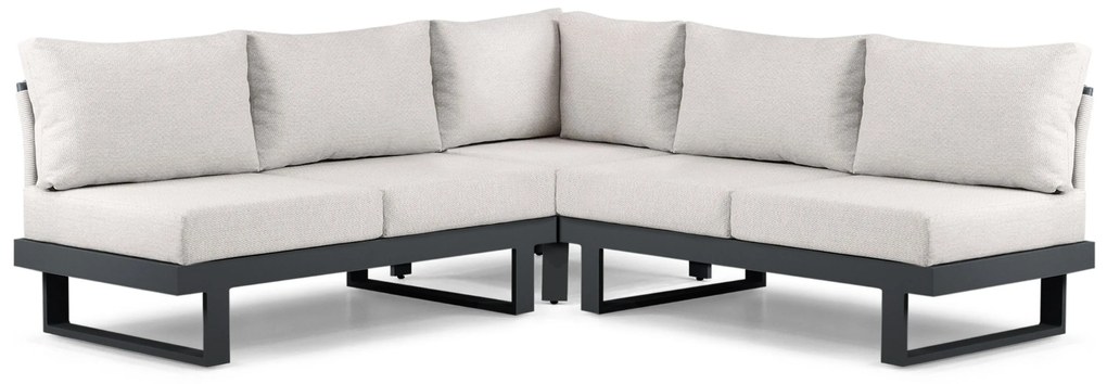 Hoek loungeset 5 personen Aluminium Grijs  Lifestyle Garden Furniture Lorenzo