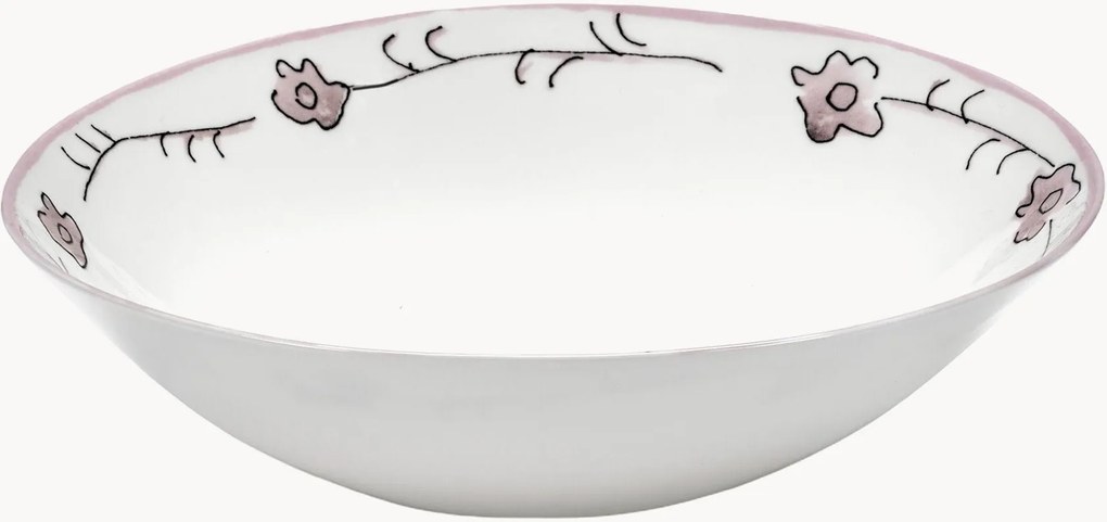 Fine Bone China schalen Midnight Flowers, 2-delig