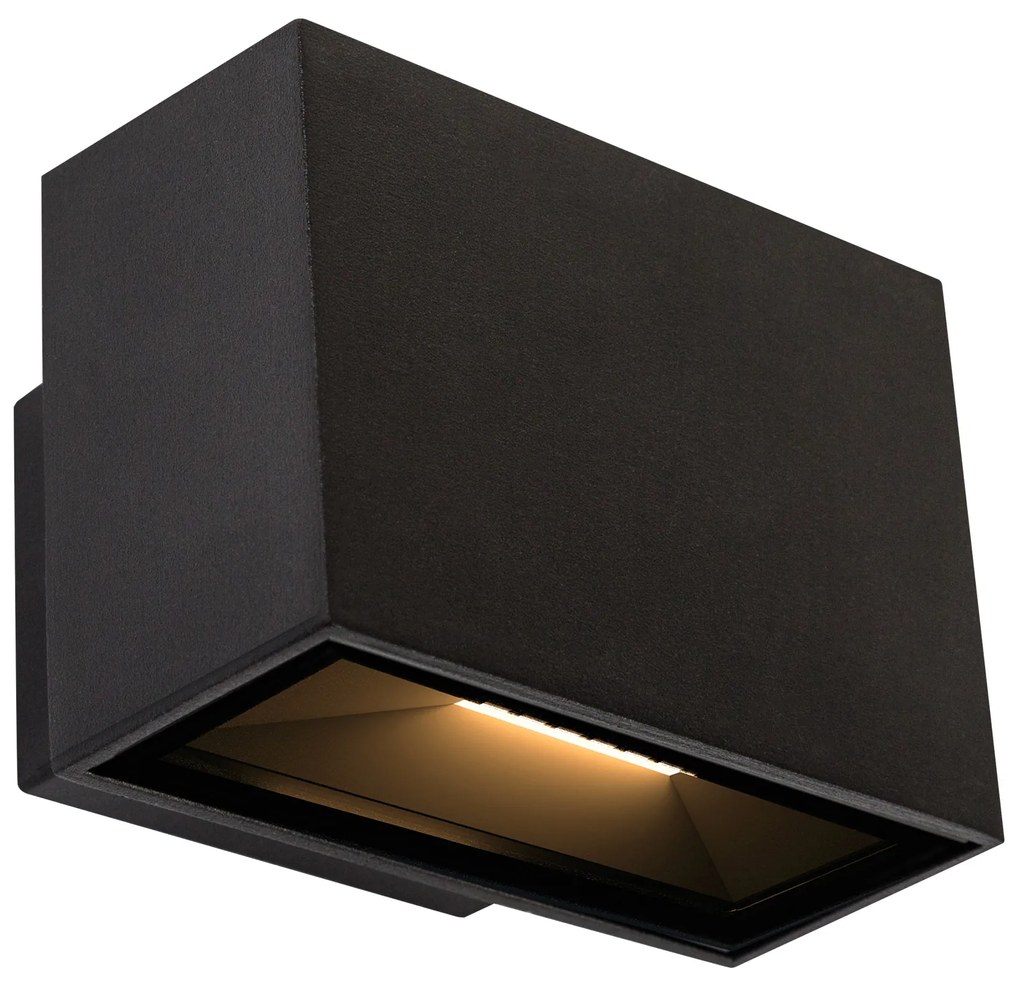 Segment Up en Down Muurlamp Zwart Small