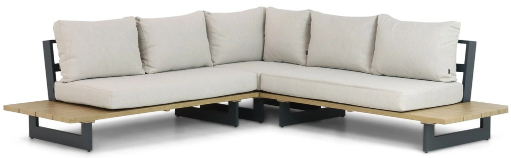 Hoek loungeset 5 personen Aluminium Grijs Lifestyle Garden Furniture Azzurro