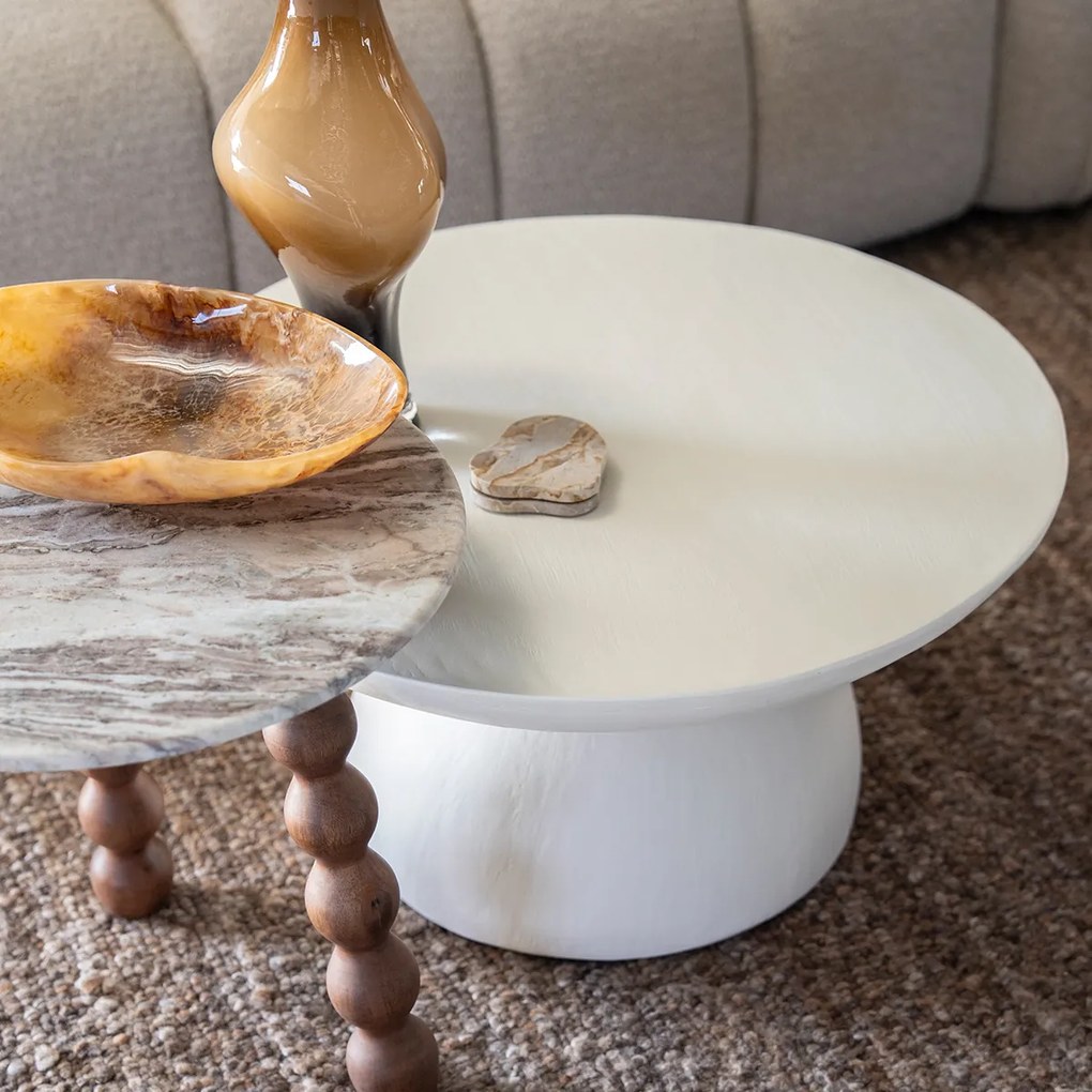 Cirkel Betonnen Salontafel - 70 X 70cm.
