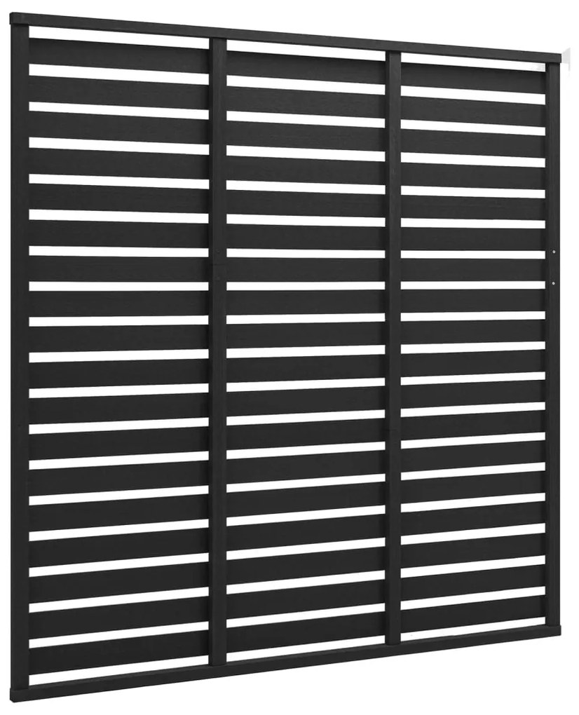vidaXL Schuttingpaneel 180x180 cm HKC zwart