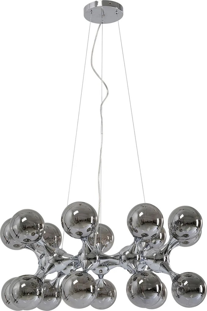 Hanglamp Glazen Bollen Zilver