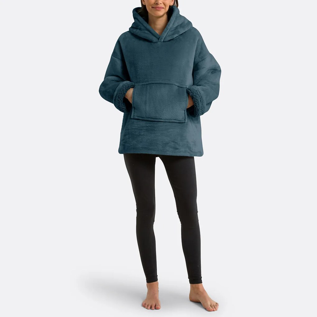 Plaid fleece sweater maat S/M, Javi