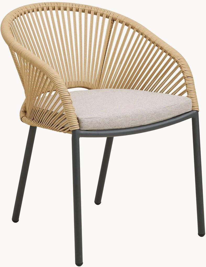 Tuin-eetstoelen Novella met armleuningen, 2-delig