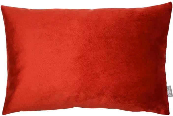 Kussen rood, langwerpig, Vos Met binnenkussen 50 x 35 cm