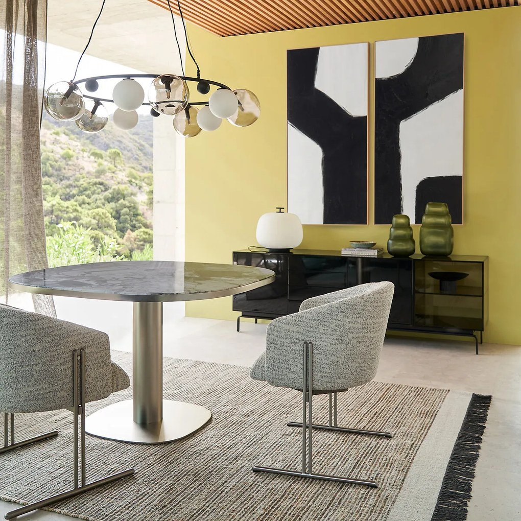 Set van twee handgeschilderde canvassen, Dopio