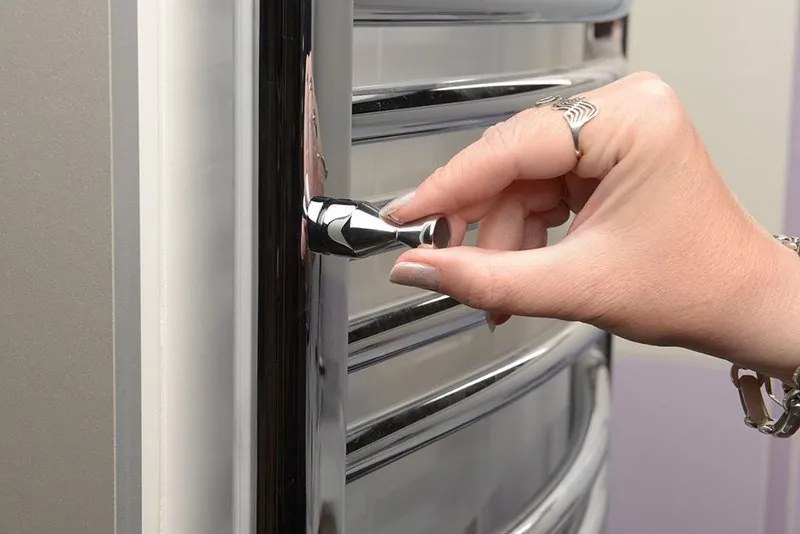 Sapho magnetische handdoekhaak voor radiatoren chroom