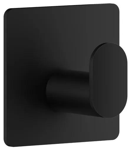 Smedbo Beslagboden Cube Handdoekhouder - 4.8x4.8x3cm - zelfklevend - RVS Mat Zwart BB455