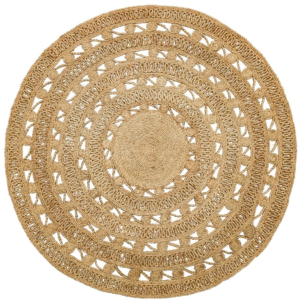 Vloerkleed Kearne rond jute | Conceptum Hypnosis