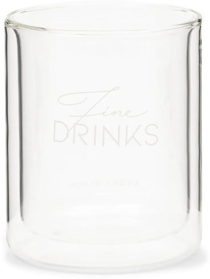 Rivièra Maison - Fine Drinks Double Wall Glass M - Kleur: transparant