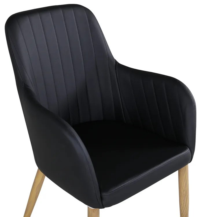 Jörn Eetkamerstoel - Rob - Zwart  - PU-Leer - Jörn