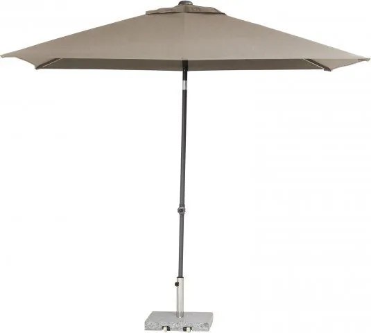 4 Seasons outdoor | Push up 200x250 taupe  Parasol    taupe weerbestendig