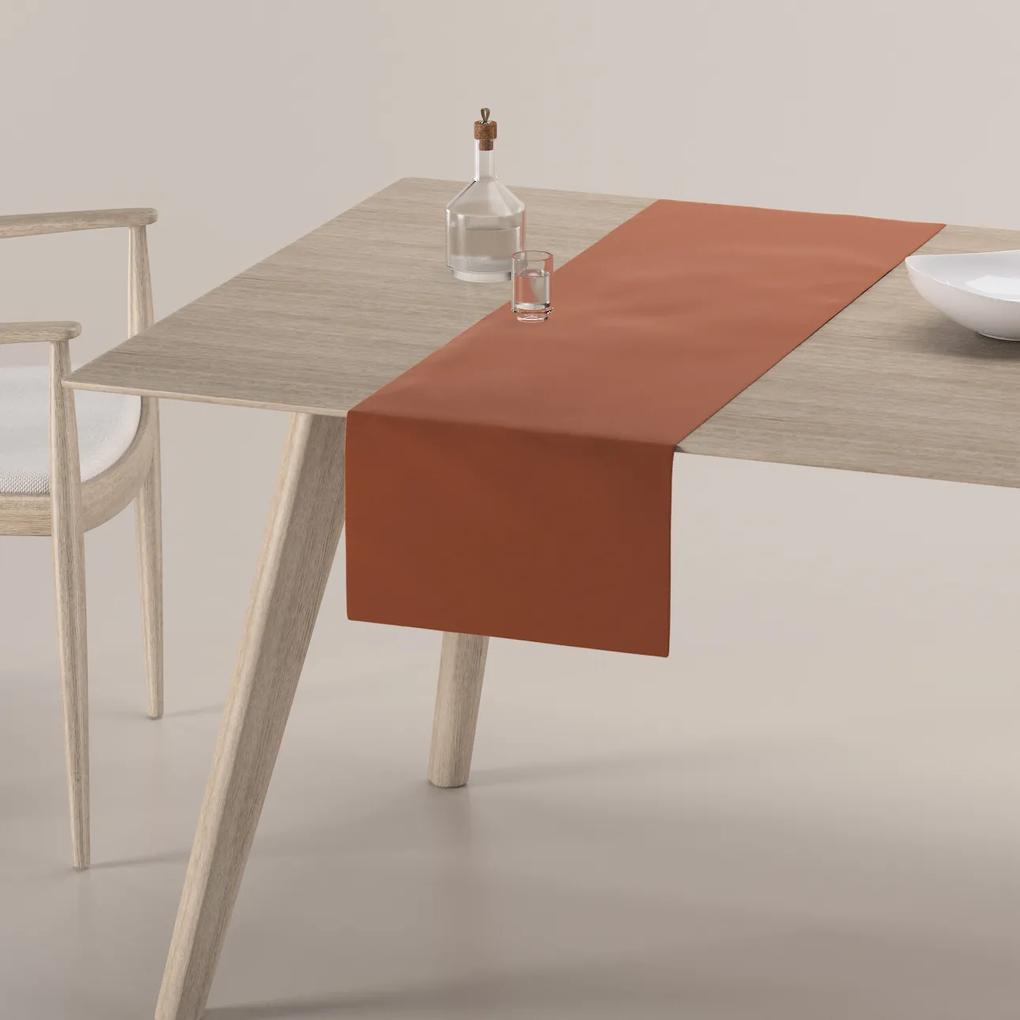 Dekoria Rechthoekige tafelloper, bruin-caramel, 40 x 130 cm