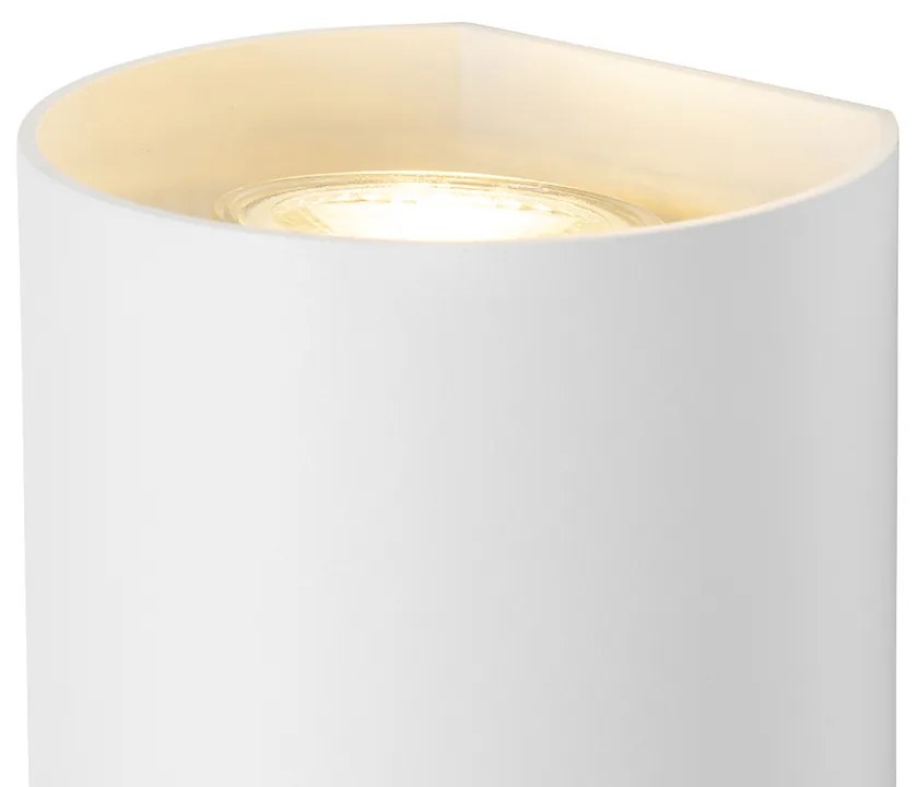 Smart wandlamp wit rond incl. 2 Wifi GU10 - Sabbir