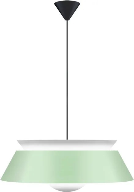 UMAGE Cuna Mint - Ø 38 cm - Hanglamp - Koordset zwart- Lampenkap - Koord - Metaal - Ovaal - Design