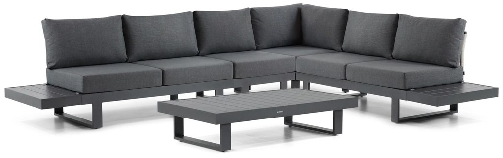 Hoek loungeset 6 personen Aluminium Grijs Lifestyle Garden Furniture Lorenzo