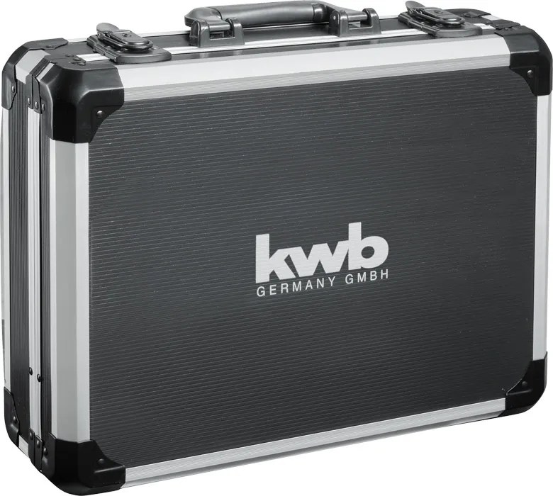 KWB Gereedschapskoffer 80-delig in Aluminium Koffer