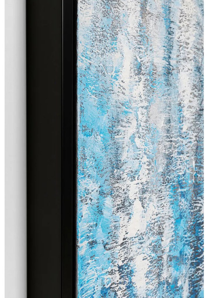 Kare Design Rain Shower Groot Schilderij Blauw