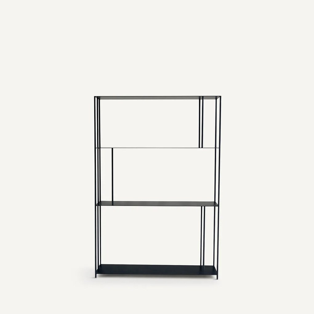 Metalen boekenrek H117 cm, Parallel XS slim