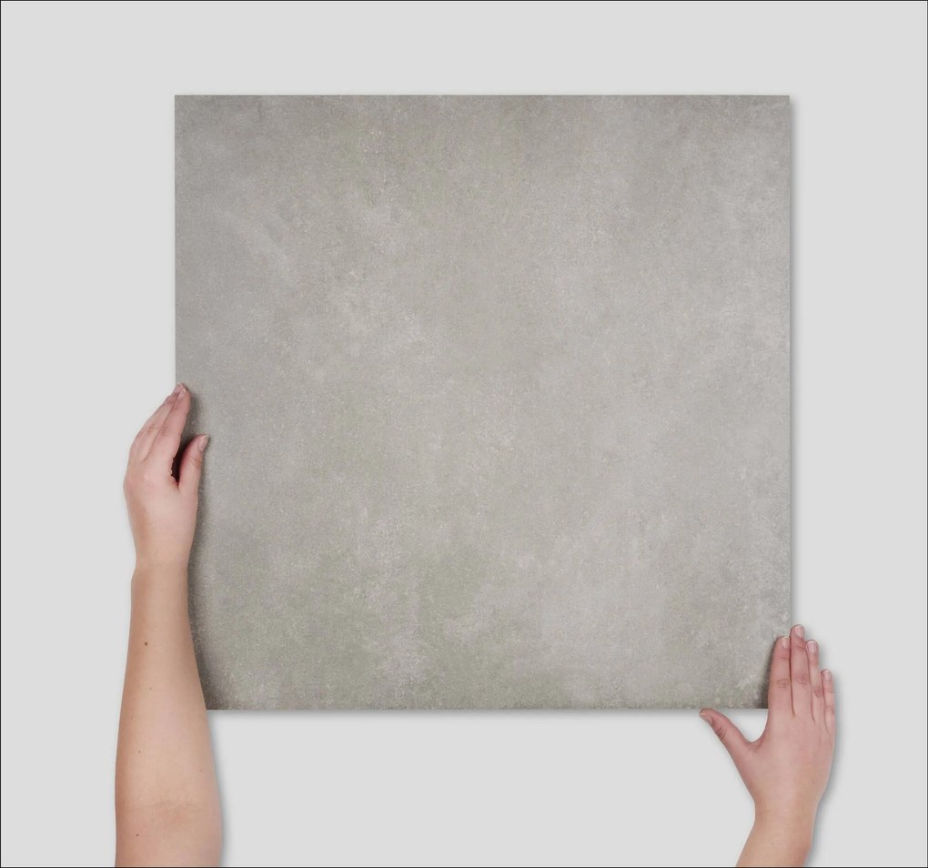 Vloer-/wandtegel betonlook grijs Saqu New Concrete Collection 60x60cm light grey mat gerectificeerd