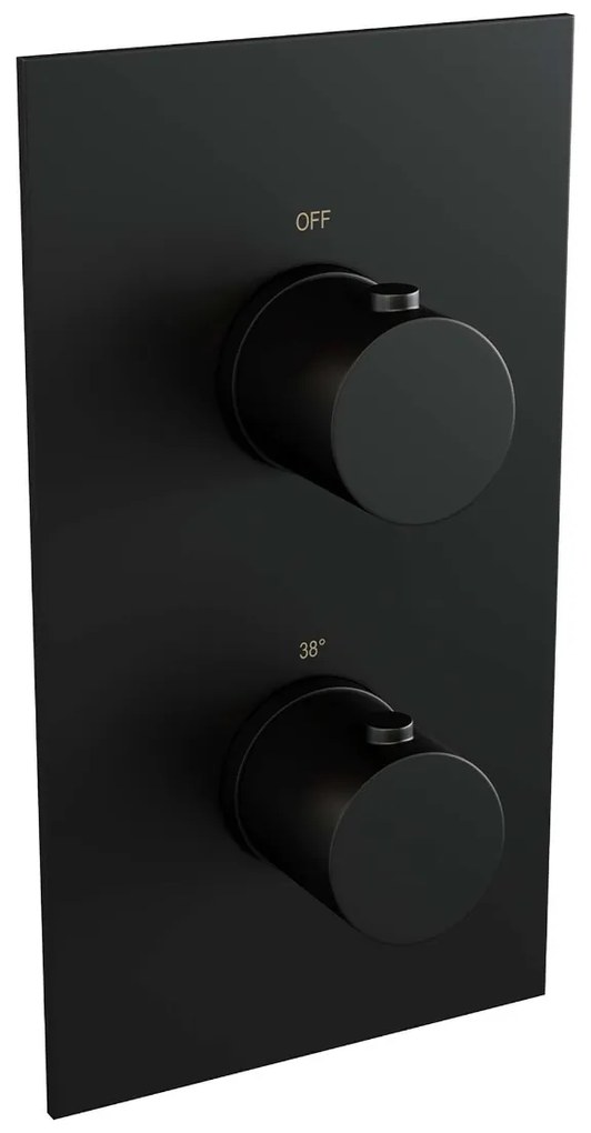 Brauer Black Edition complete inbouw regendouche met 3 standen handdouche, plafondarm en hoofddouche 20cm set 35 zwart mat