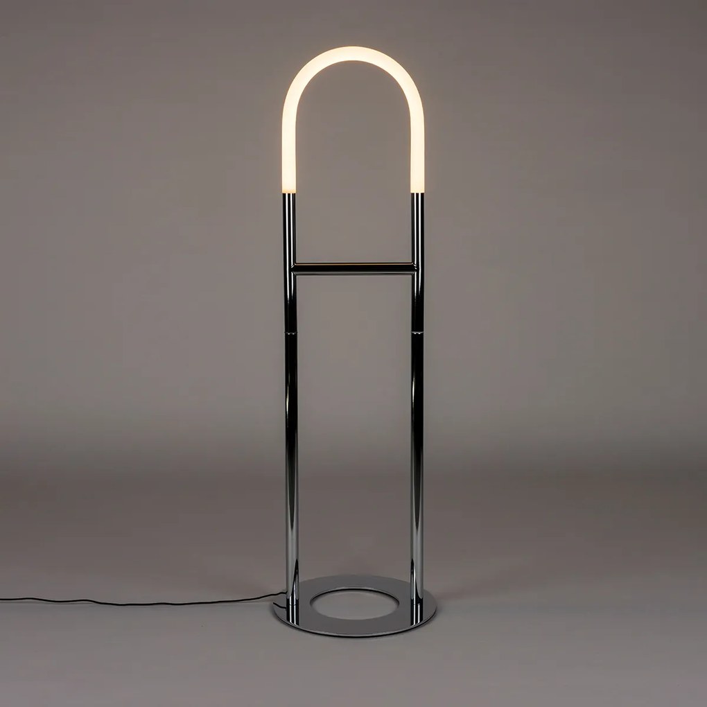 Zuiver Arch Chrome Design Vloerlamp Chrome Boog
