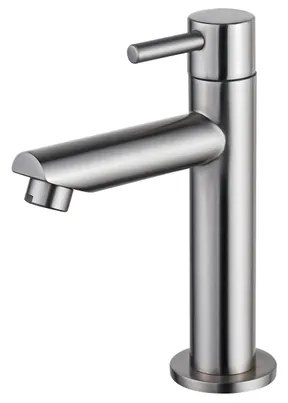 Fortifura Calvi Fonteinkraan - 15.4cm - opbouw - 1gats - PVD - Geborsteld RVS PVD (RVS) SW696237