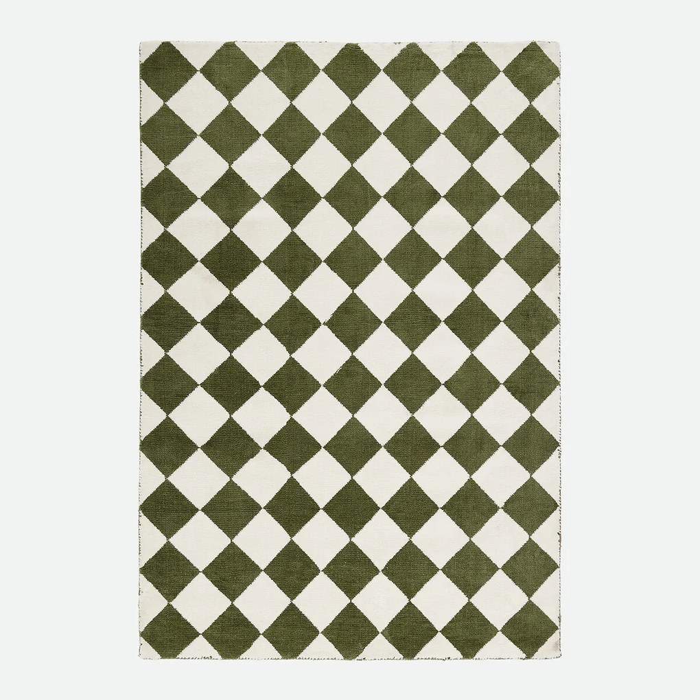 Vloerkleed met ruitmotief, BLOVA