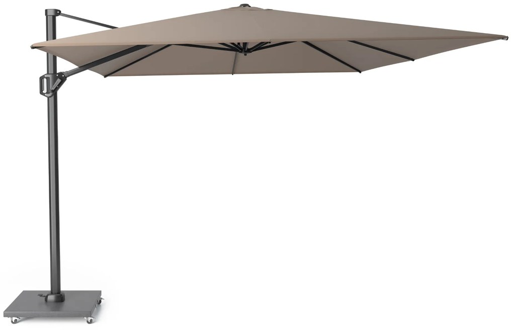 Zweefparasol  4x3m  T1 (excl voet) Taupe-naturel-bruin Platinum Challenger